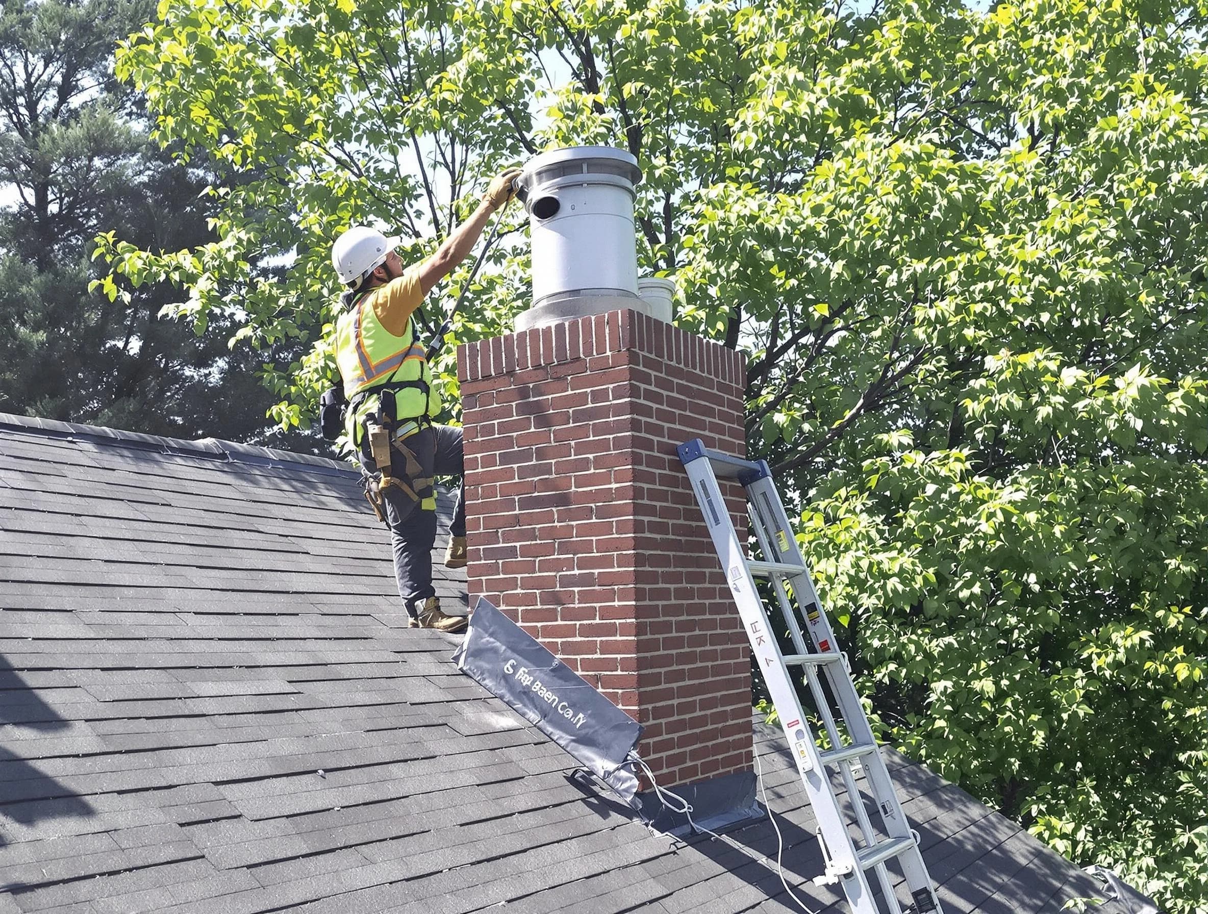 Chimney liner inspection by Morrow Chimney Sweep in Morrow, GA