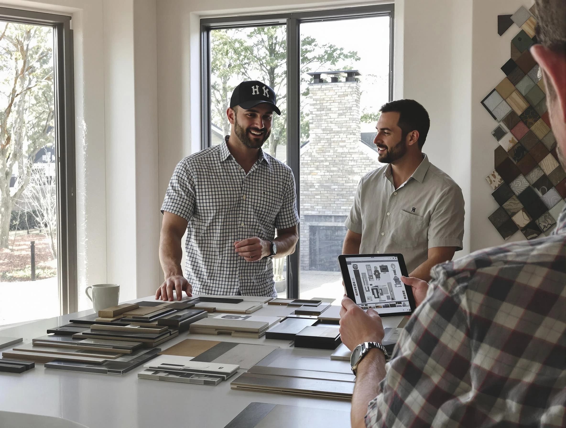 Morrow Chimney Sweep remodeling a chimney and fireplace in Morrow, GA