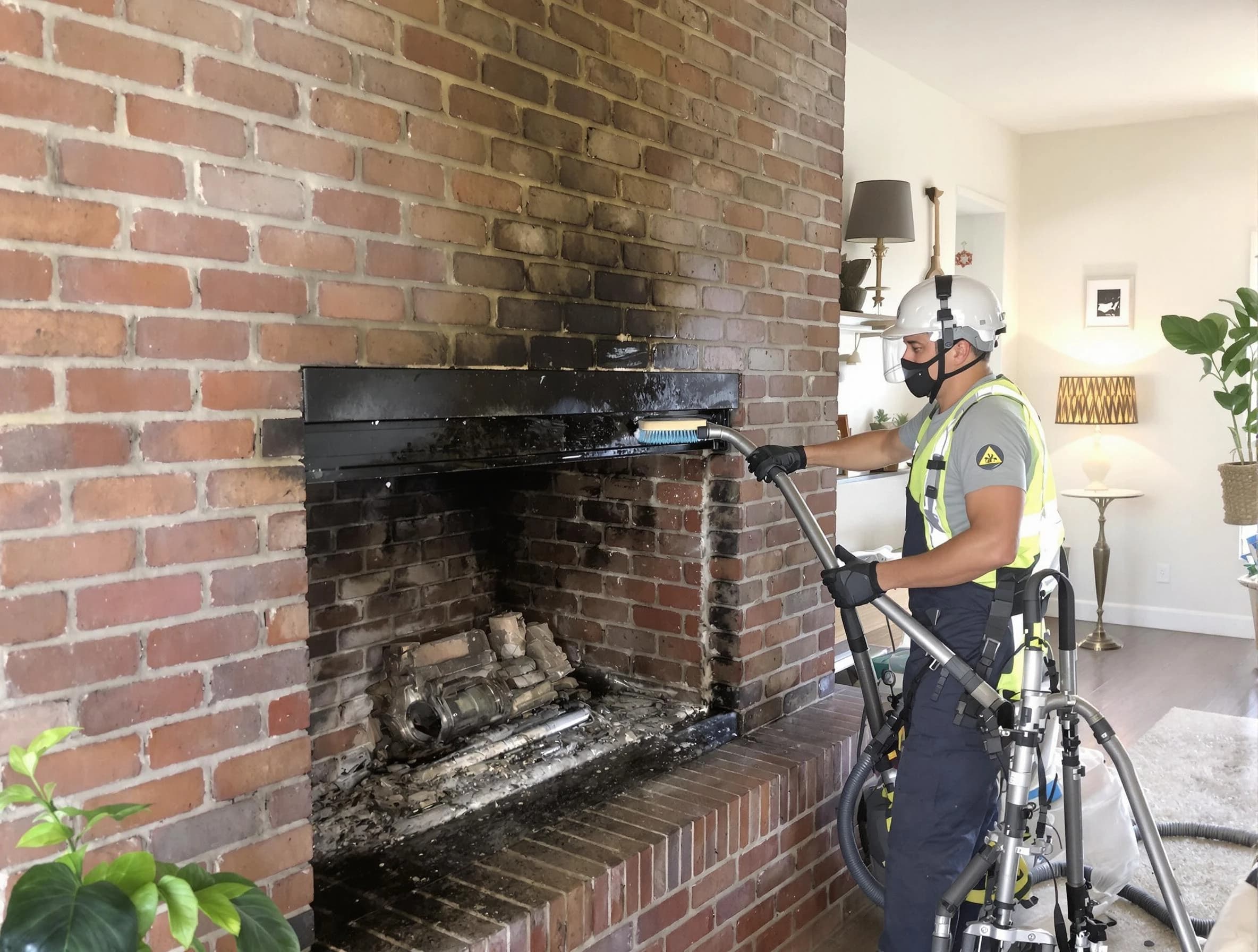 Morrow Chimney Sweep providing fireplace cleaning services in Morrow, GA