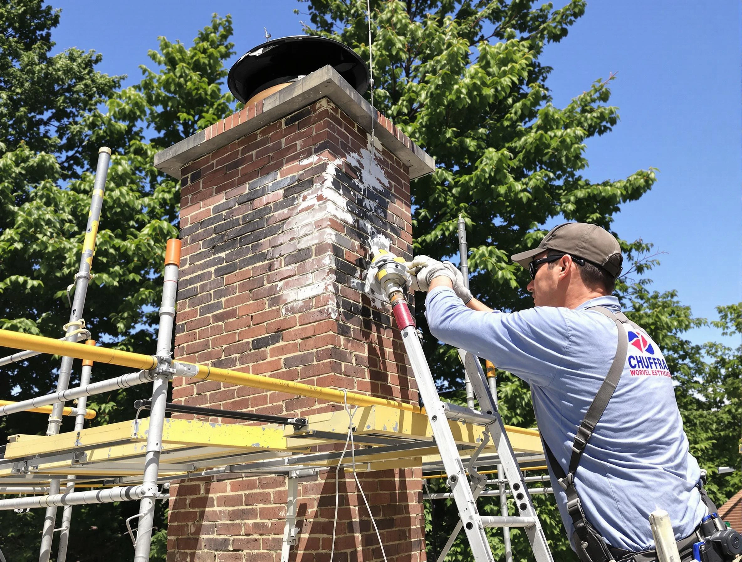 Structural chimney repair by Morrow Chimney Sweep in Morrow, GA